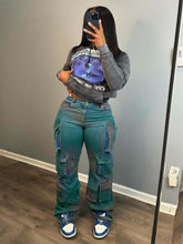 Load image into Gallery viewer, Vintage Pockets Women Denim Pants
